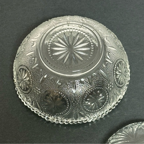 Glass Candy Dishes Bowls Set Of 3 - Picture 10 of 13